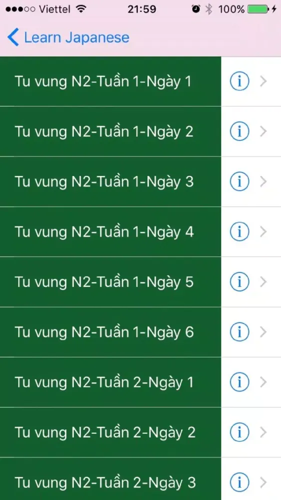 Hoc tu vung Soumatome N2 trong 8 tuan应用截图