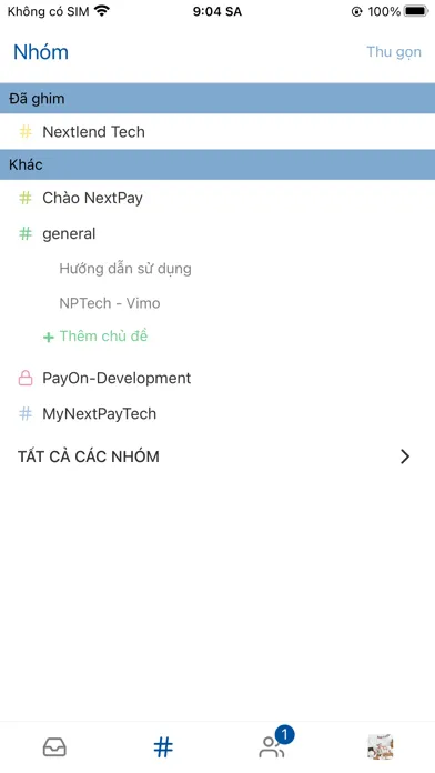 Tangkapan layar Nextpay Talk