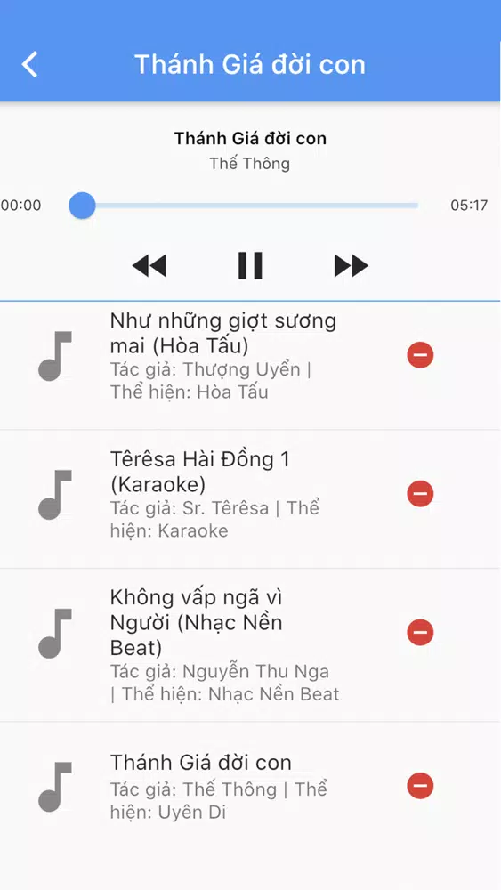 Tangkapan layar Thánh Ca Việt Nam