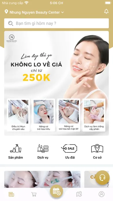 Tangkapan layar Nhung Nguyen Beauty Center