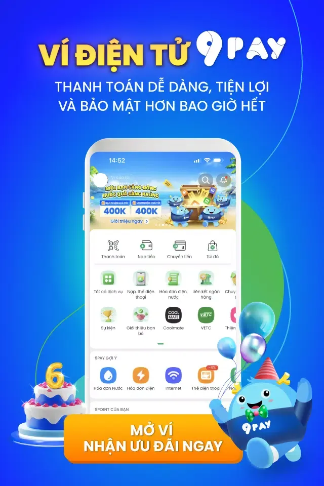 Screenshot di Ví điện tử 9Pay