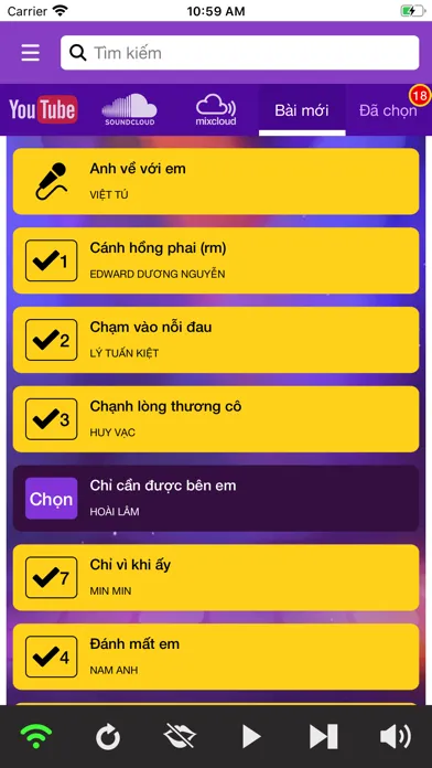 Zrzuty ekranu Điều khiển Okara M15