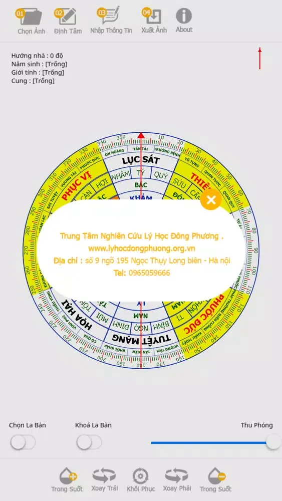 ภาพหน้าจอของ Phân Cung Địa Lý Lạc Việt