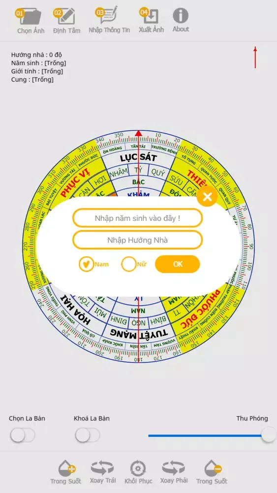ภาพหน้าจอของ Phân Cung Địa Lý Lạc Việt