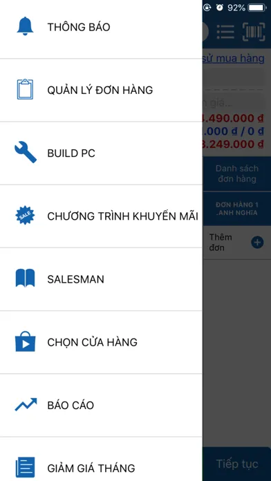 Tangkapan skrin Nhân viên Phong Vũ