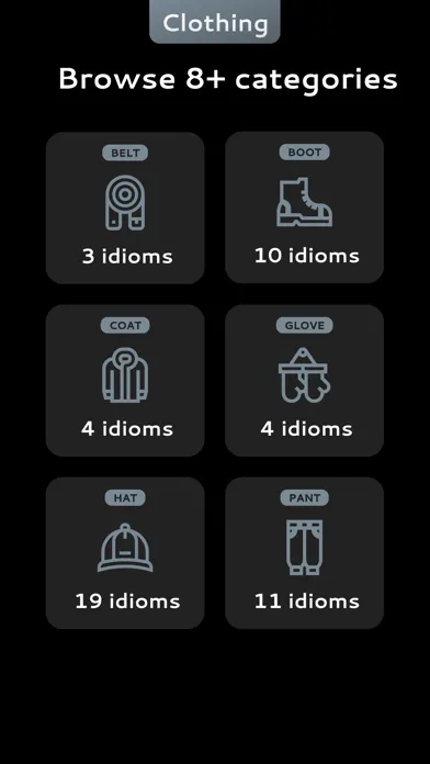 English Clothing Idioms スクリーンショット