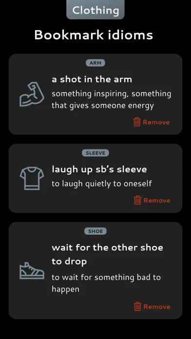 English Clothing Idioms スクリーンショット