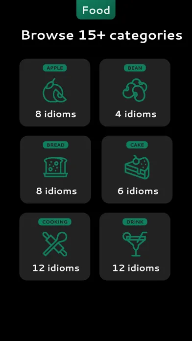 ภาพหน้าจอของ English Food Idioms