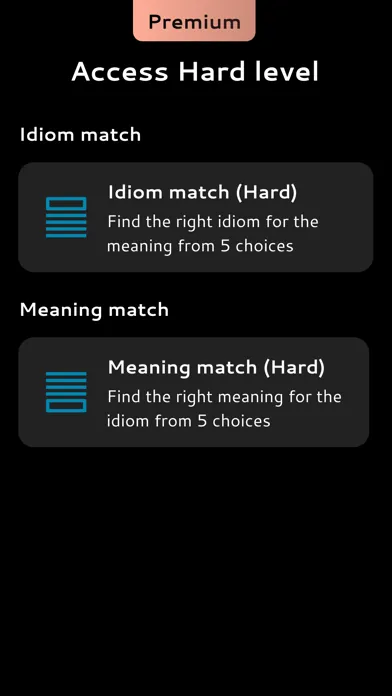Capturas de tela do English Money Idioms