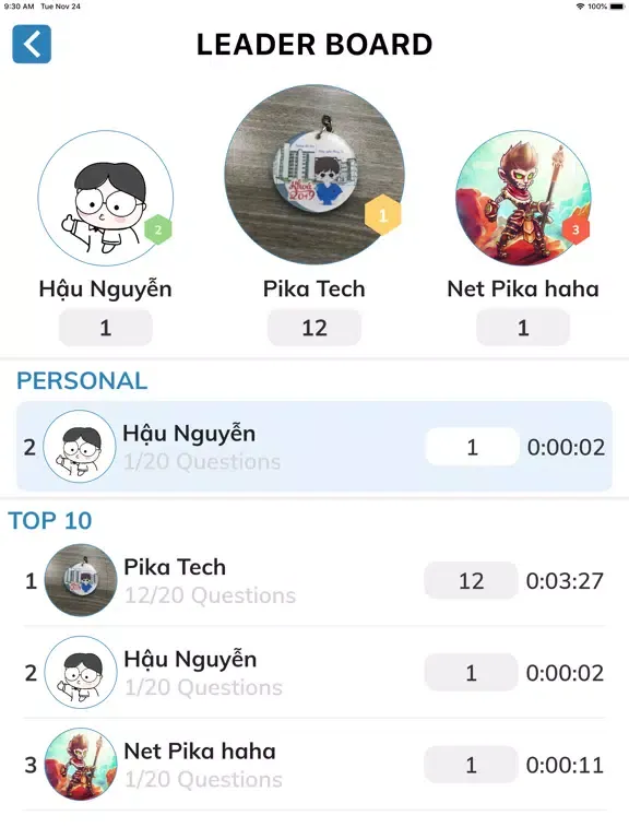 Trắc nghiệm 360 iPad 應用截圖
