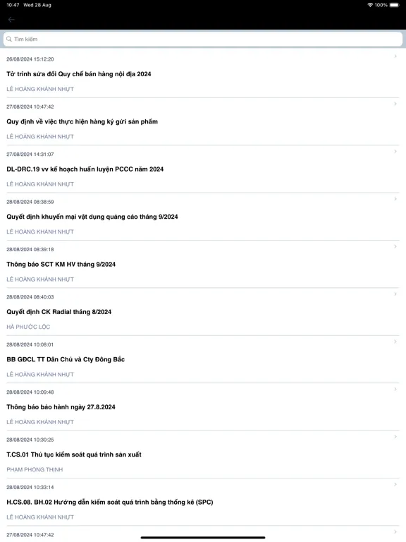 Văn Phòng Số DRC iPad  Ekran Görüntüleri