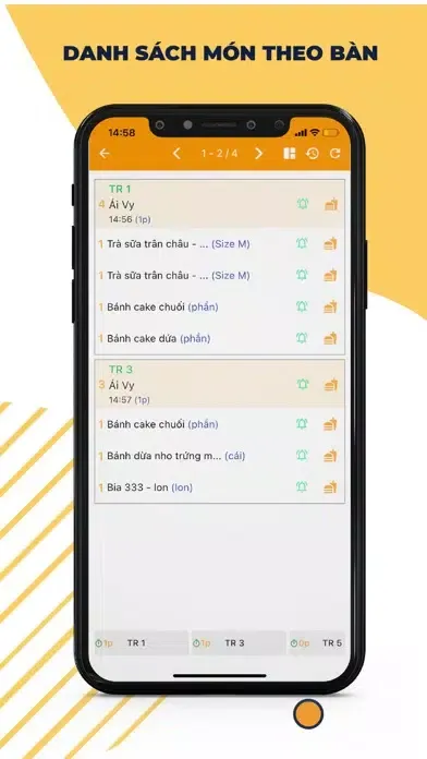 Capturas de tela do PosApp KDS