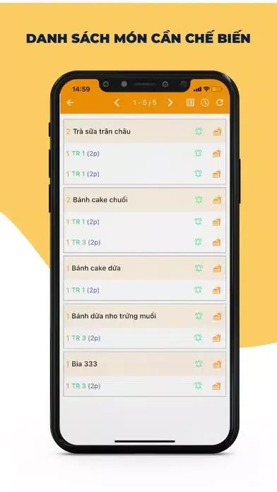 Capturas de tela do PosApp KDS