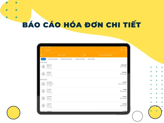 ภาพหน้าจอของ PosApp Quản Lý iPad 