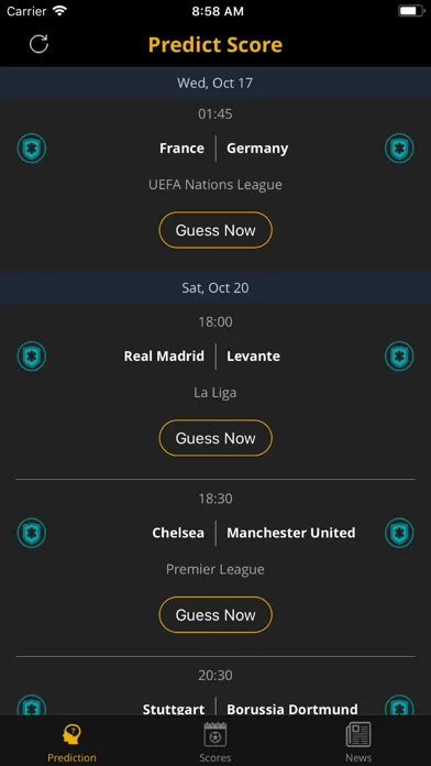 Predict Score - Soccer Matches Screenshots