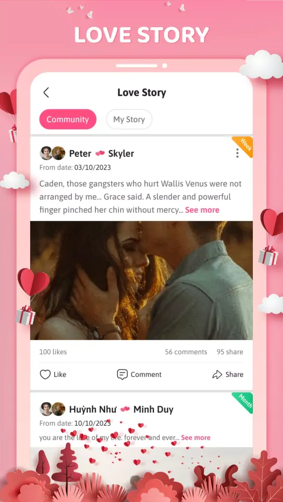 uLove: Keep couple love story Screenshots