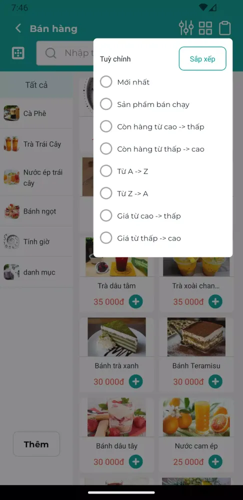 Capturas de pantalla de Quán Quen POS