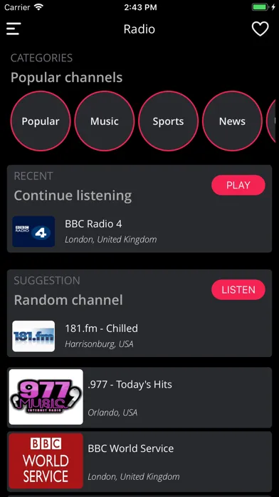 Radio English - Live Sports FM Screenshots