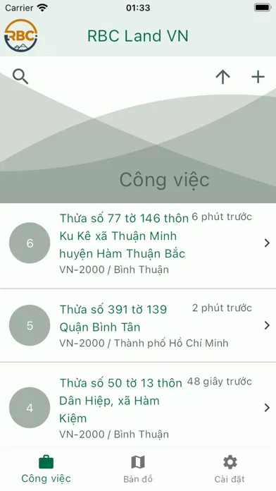 Ảnh chụp màn hình của RBC Land VN