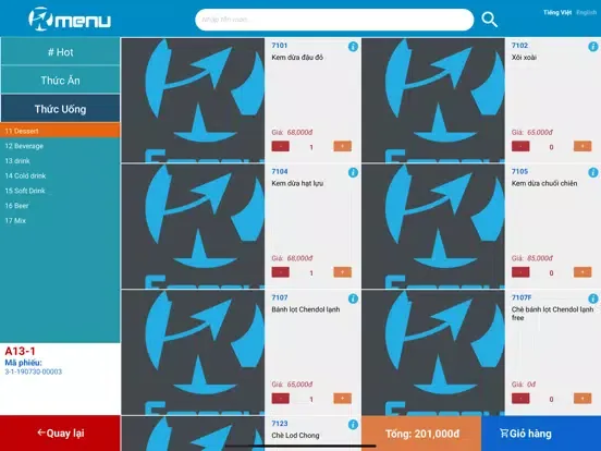 Relipos Menu iPad  Screenshots