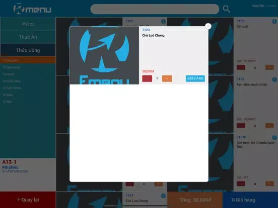Relipos Menu iPad  Screenshots
