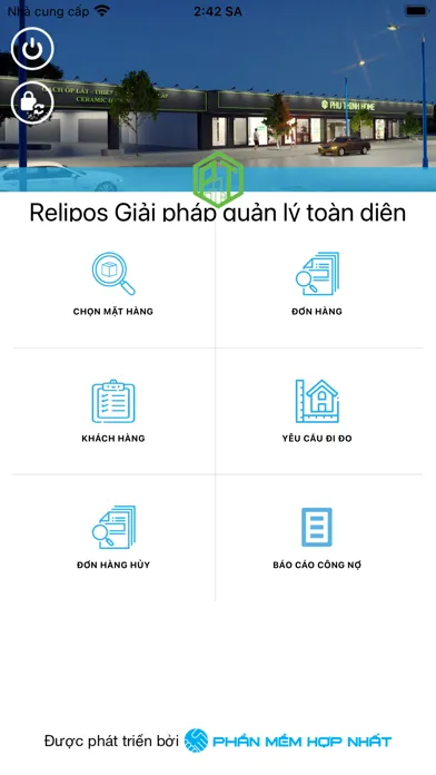 Capturas de tela do Relipos SalesOrder
