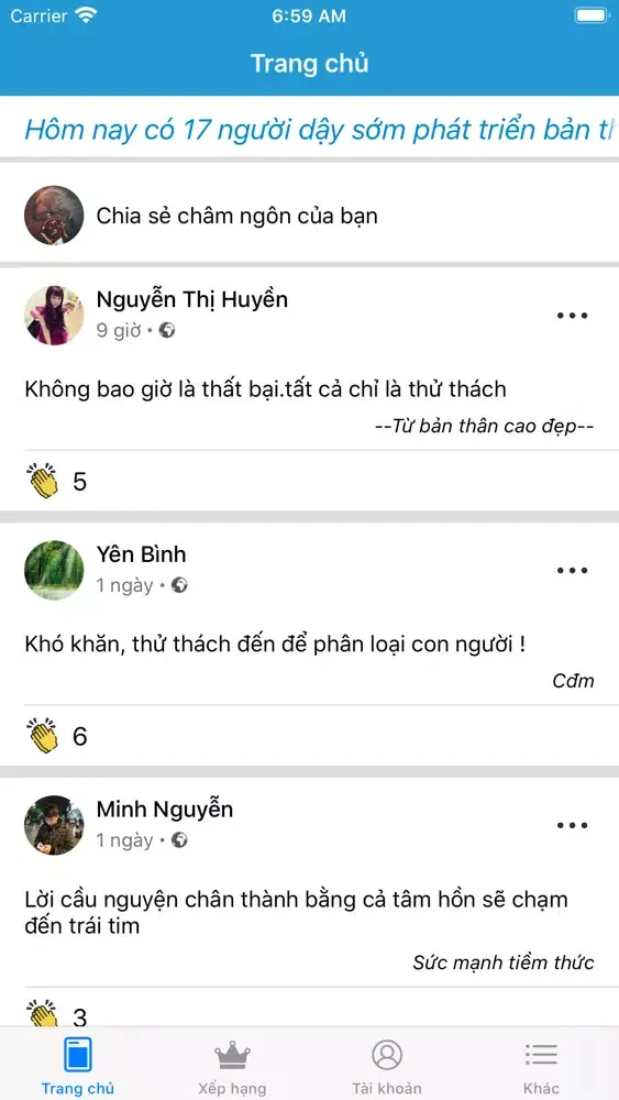 Capturas de pantalla de Dậy sớm phát triển bản thân