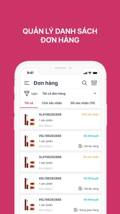Tangkapan layar Selly - Supplier