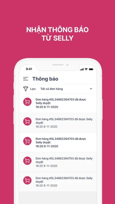 Tangkapan layar Selly - Supplier