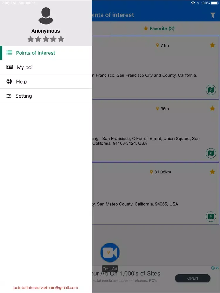 Скриншоты gPoi iPad 