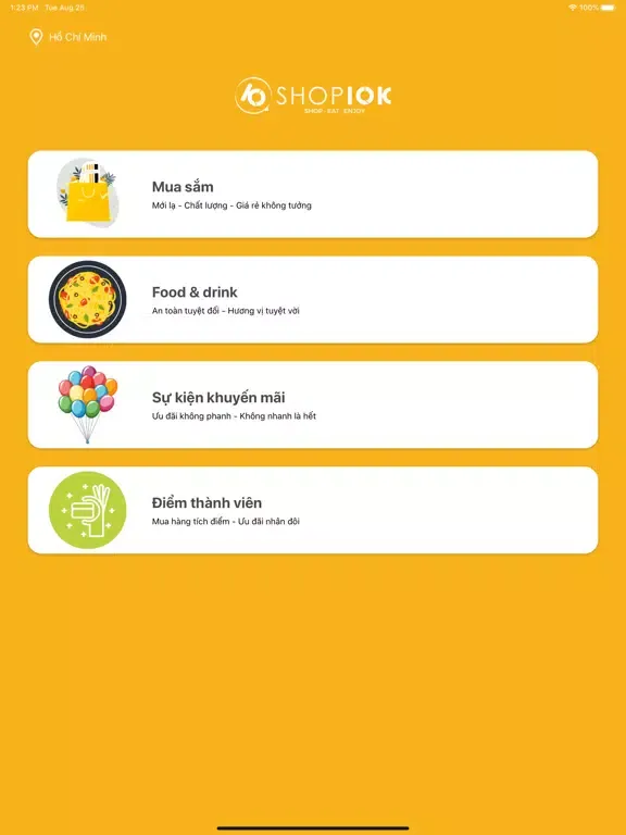 Tangkapan skrin Shop10K iPad 