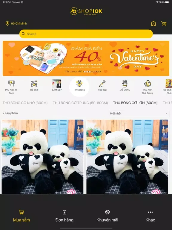 Tangkapan skrin Shop10K iPad 