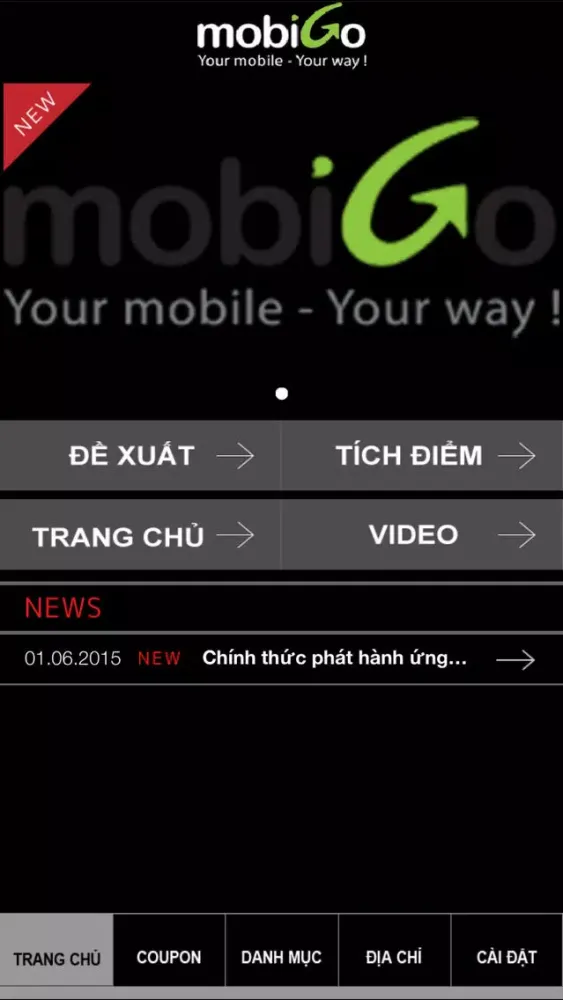 Tangkapan layar MobiGo Shop