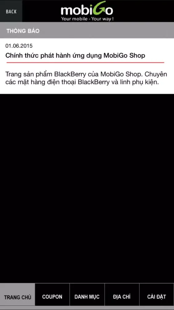 Tangkapan layar MobiGo Shop
