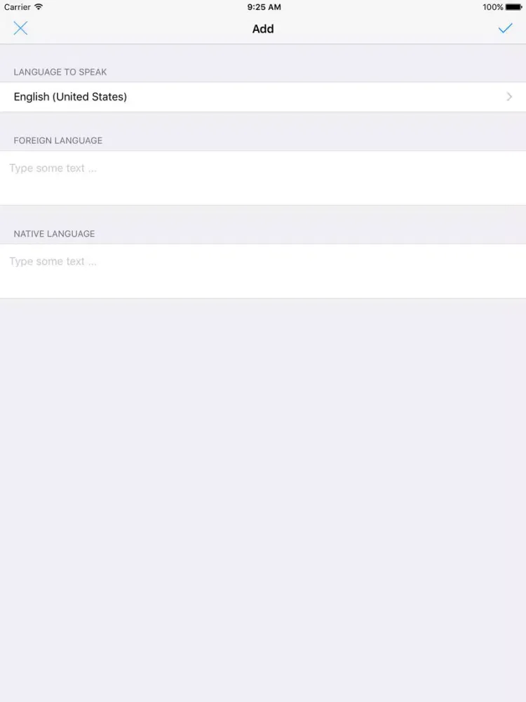 Say Hello - Text to speech iPad  Screenshots