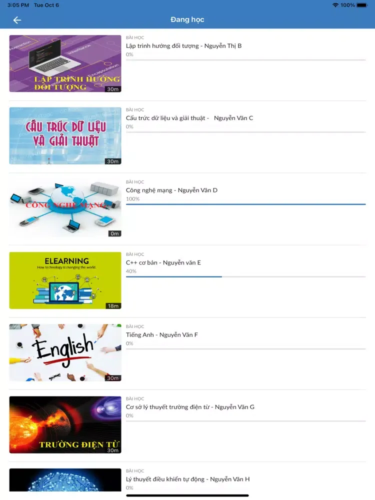 SmartLMS Uni iPad  Screenshots