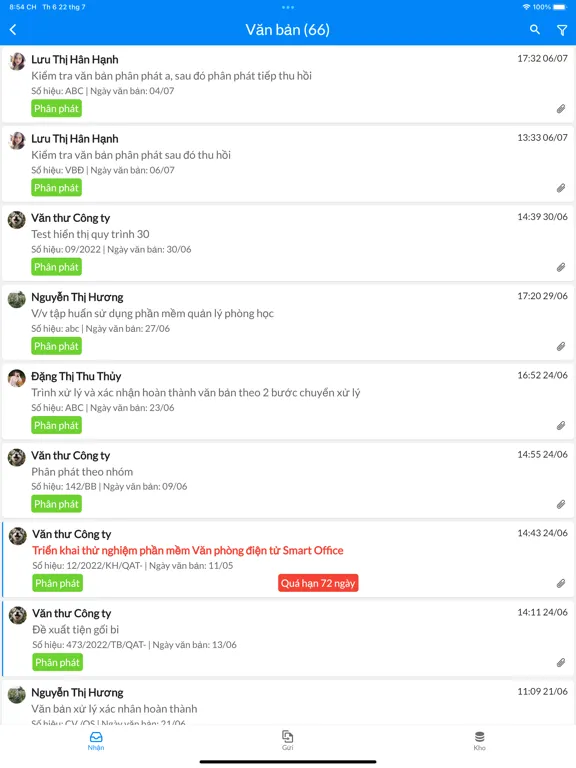 Скриншоты Smart Office - OrientSoft iPad 