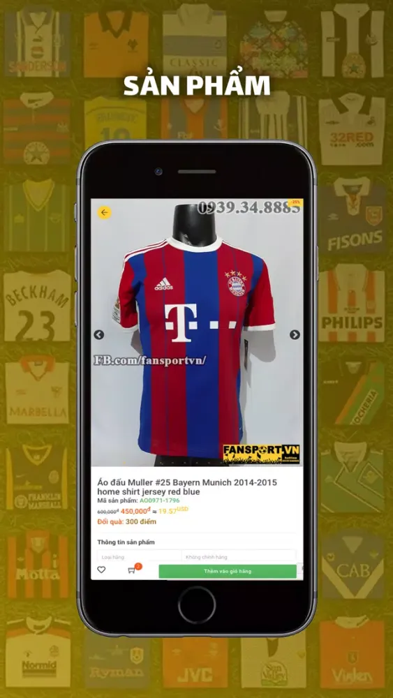 Ảnh chụp màn hình của Fan Sport Shop