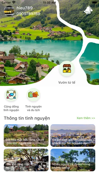 Capturas de tela do Dế mèn: Tình nguyện và du lịch