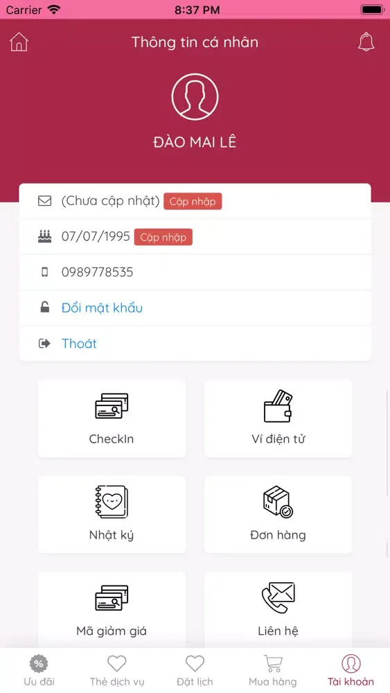 Spa Muối Hồng 스크린샷