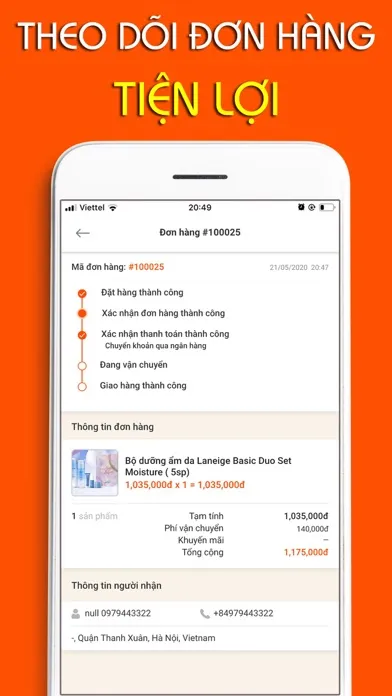 Hàn Quốc Order Screenshots