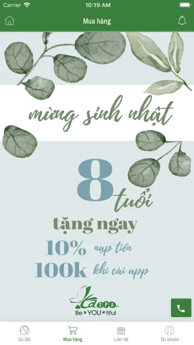 Tangkapan skrin TA Spa