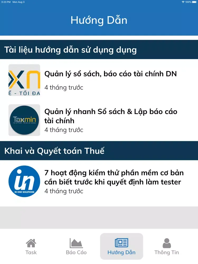 TaxMin iPad  Ekran Görüntüleri