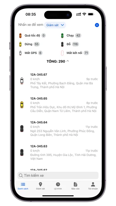 Giám sát xe GPS स्क्रीनशॉट