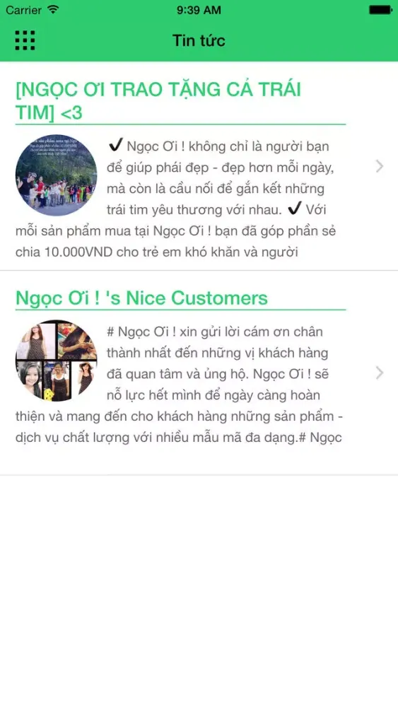 ภาพหน้าจอของ Thời trang Ngọc Ơi