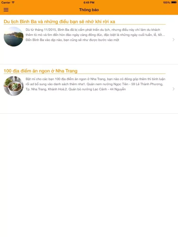 meTravelvn iPad 應用截圖