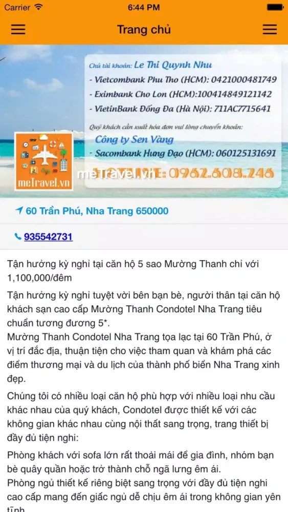 meTravelvn應用截圖