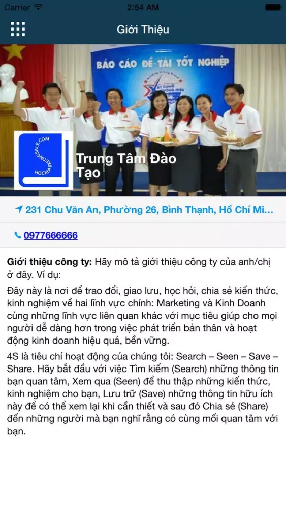 Captures d'écran de Trung Tam Dao Tao