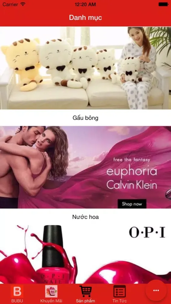 Capturas de tela do BUBU