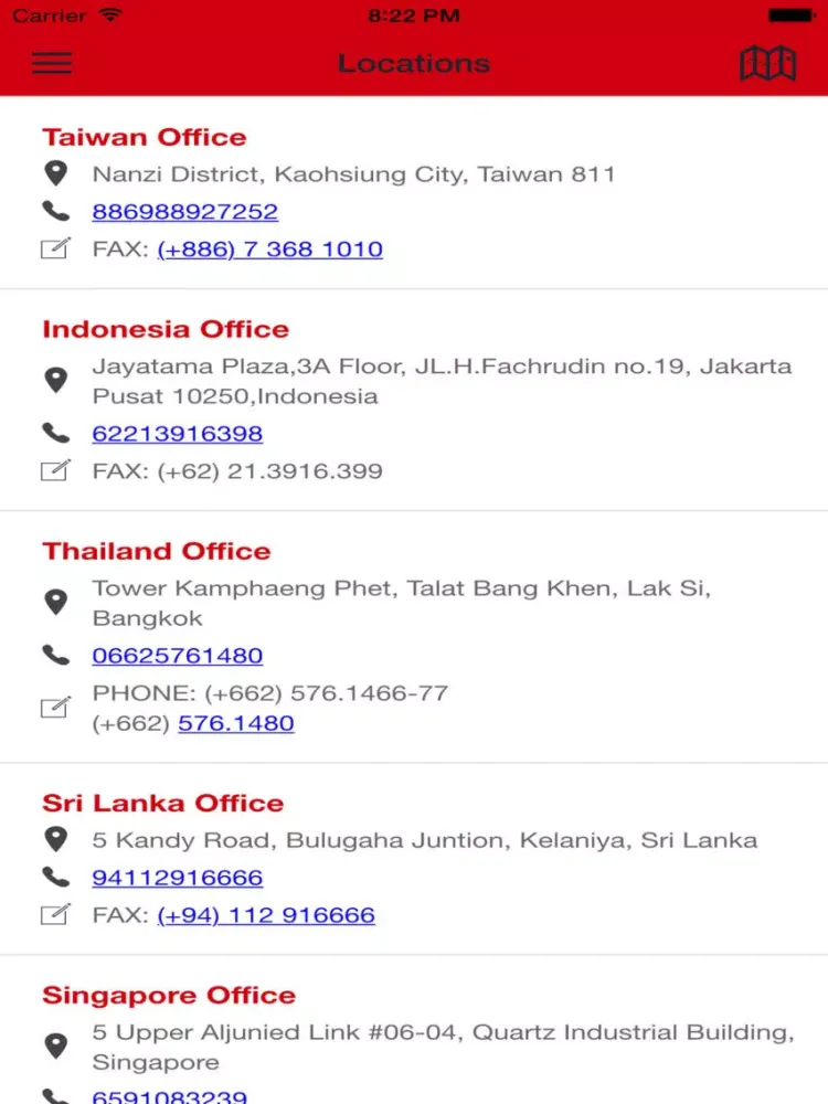 Tangkapan skrin Vantech Catalogue iPad 